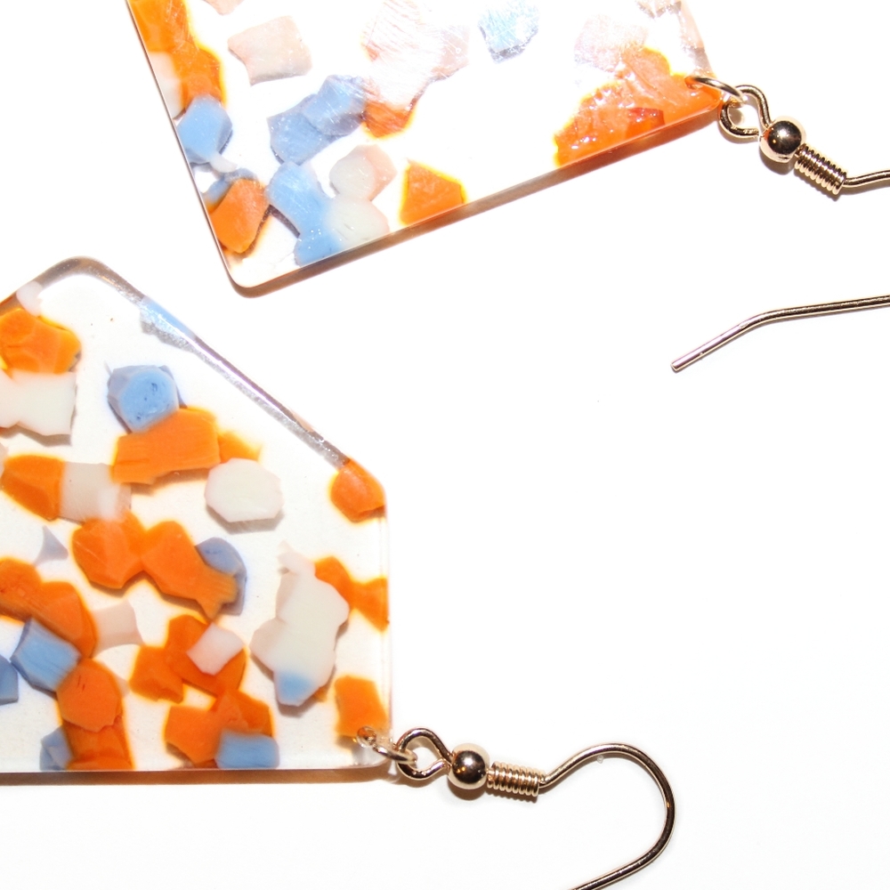 *2 for $15* Speckled Resin Drop Earrings